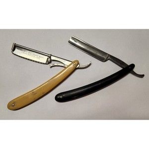 2 Vintage Razors Curley's Ideal Safety Razor & Marshall-Wells Zenith Gunmetal